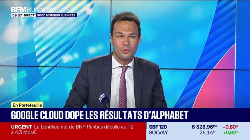 En portefeuille : Google Cloud dope les résultats d'Alphabet - 23/07
