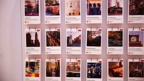 Un panneau publicitaire de Pinterest à New York. 