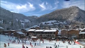 La station de ski de La Clusaz dans les Alpes