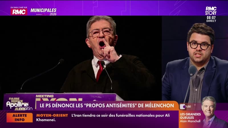 Le Parti socialiste "dénonce les propos antisémites" de Jean-Luc Mélenchon