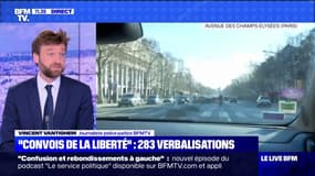 "Convoi de la liberté": 283 verbalisations pour "participation à une manifestation interdite", d'après un premier bilan