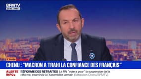 Pour Sébastien Chenu (RN), "Emmanuel Macron a trahi la confiance des Français"
