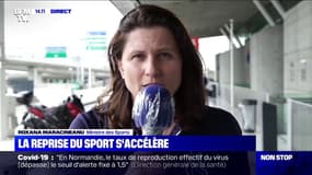 Roxana Maracineanu: "Tous les sportifs, dont c'est le métier, vont pouvoir retrouver le chemin de l'entraînement lundi"