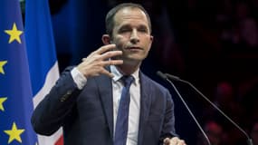 Benoît Hamon lors d'un meeting au Cirque d'hiver à Paris, le 6 décembre 2018