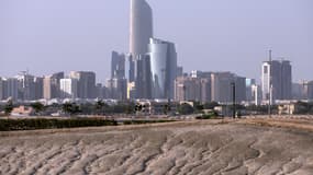 Une vue d'Abu Dhabi, Capitale des Émirats arabes unis, le 14 mai 2025.
