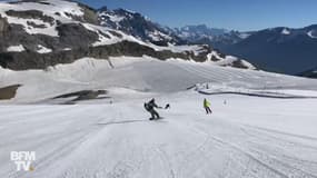 Regardez, skier dans les Alpes, c’est possible même en été !