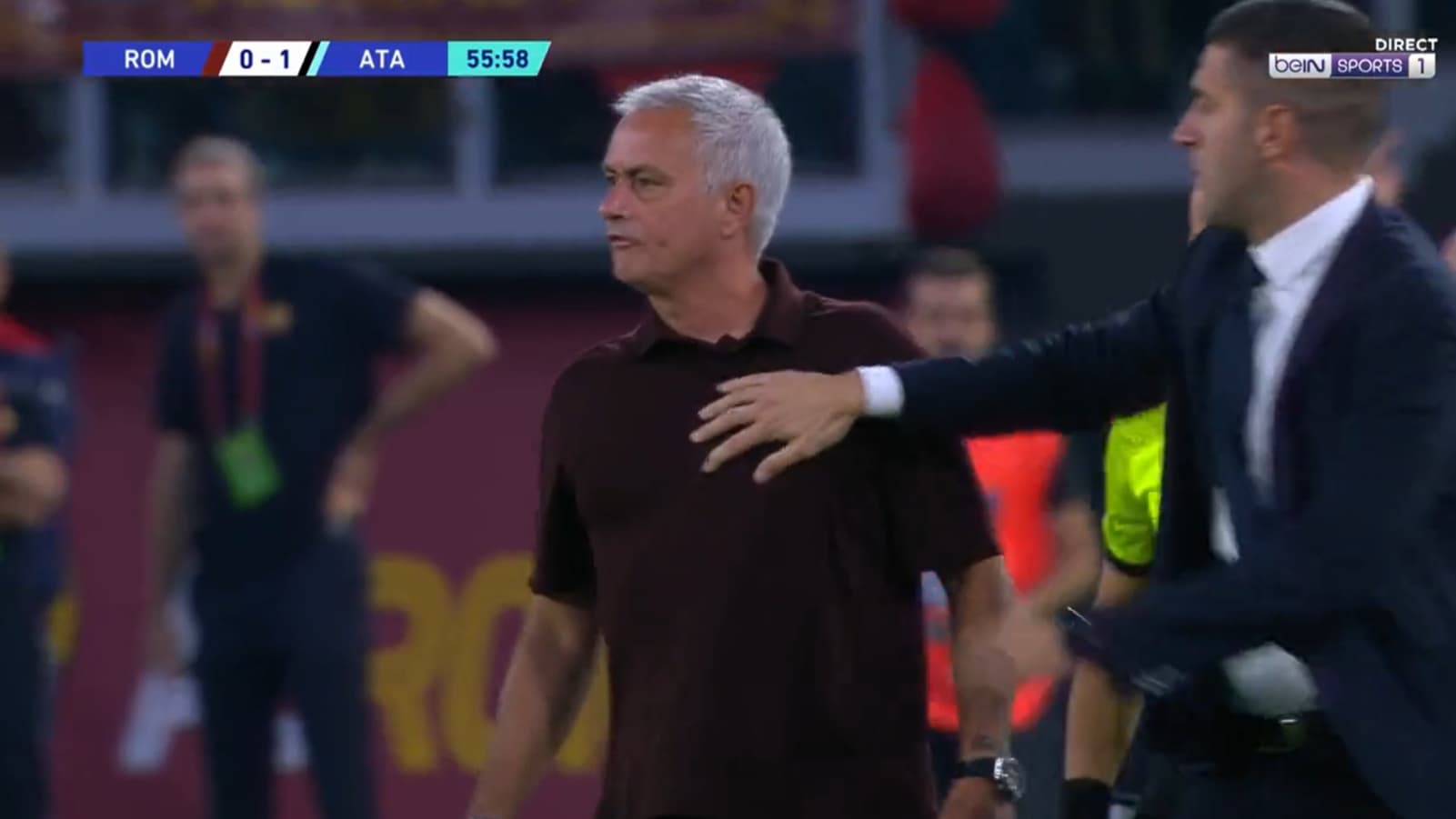 Roma-Atalanta : José Mourinho en colère Roma-Atalanta : José Mourinho en colère