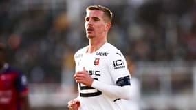Benjamin Bourigeaud avec Rennes à Clermont le 23 janvier 2022