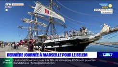 Flamme olympique: dernière journée à Marseille pour le Belem