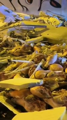 Madrid: trente tonnes de jambon déversées sur la route après un accident de poids lourd 
