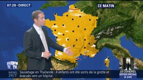 La météo pour ce lundi 9 juillet 2018