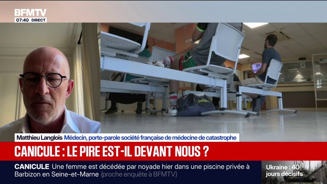 Canicule: "Les soignants savent que l'été va être long et dur", affirme Matthieu Langlois, médecin et porte-parole de la société française de médecine de catastrophe