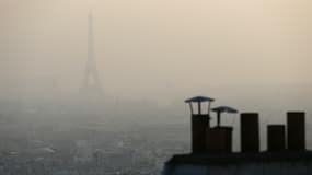 Paris en mars 2014 lors des pics de pollution.