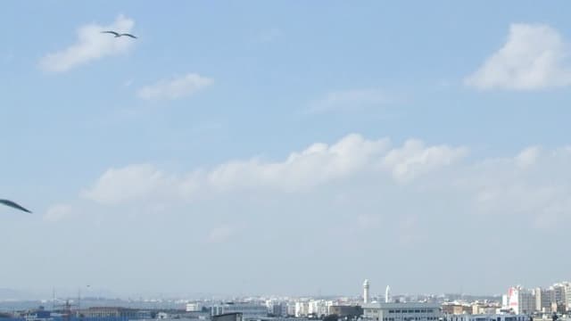 Le Port de La Goulette vu depuis la mer. 