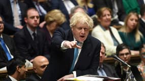 Le Premier ministre britannique Boris Johnson, le 23 février 2022 à la Chambre des Communes à Londres