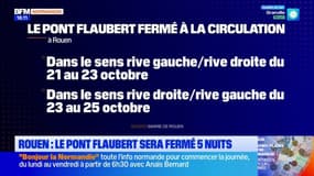 Rouen: le pont Flaubert sera fermé cinq nuits