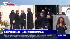 La cérémonie d'hommage à Gaspard Ulliel se termine à Saint-Eustache 