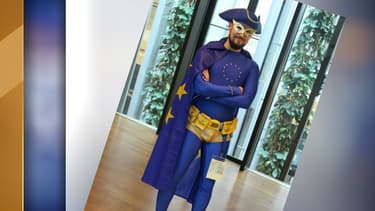Captain Europe est la mascotte des institutions bruxelloises.