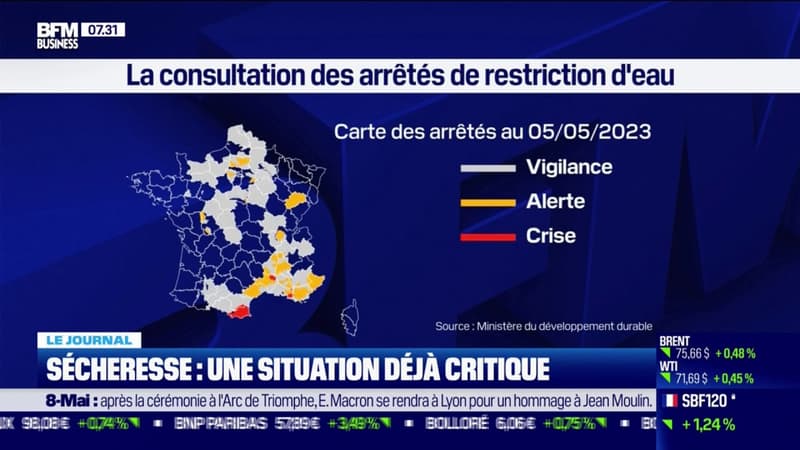 Sécheresse: en France, la situation est déjà critique