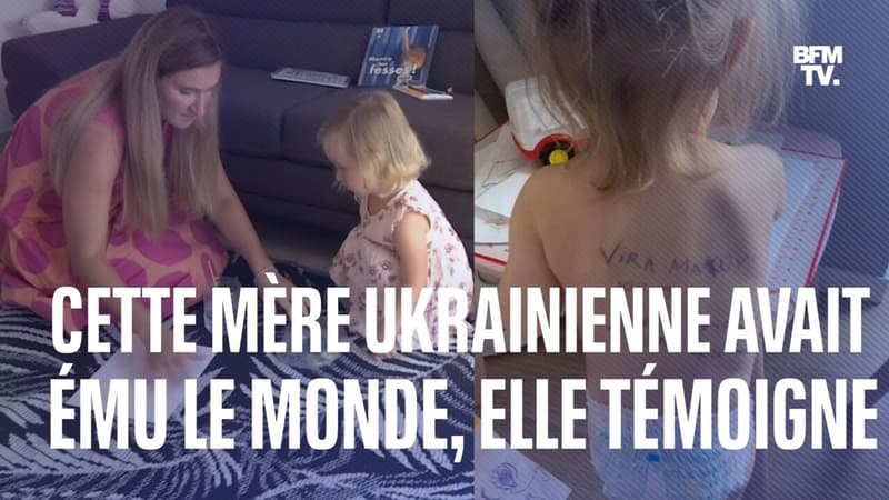 Cette mère ukrainienne avait ému le monde au début de la guerre, elle témoigne sur BFMTV