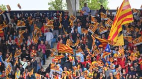Des supporters de l'Usap à Perpignan, 19 avril 2025