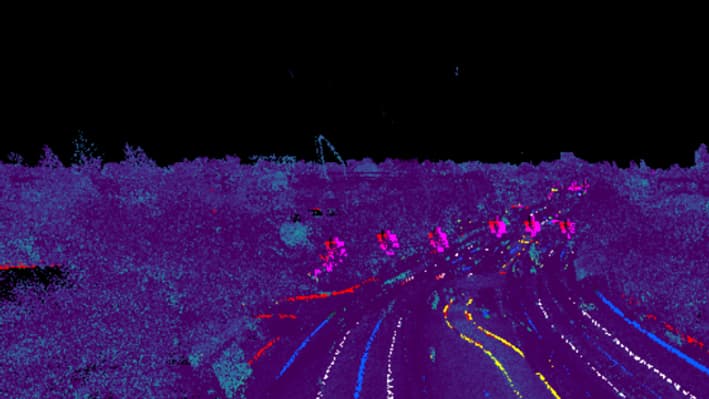 La cartographie des rues vues depuis un LIDAR La cartographie des rues vues depuis un LIDAR