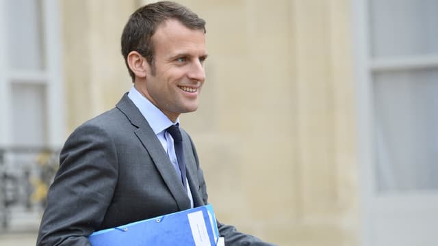 Emmanuel Macron, le ministre de l'Économie et des Finances.