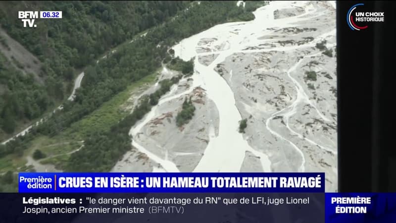 Crues en Isère: comment le village de Saint-Christophe-en-Oisans est désormais coupé du monde