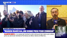 Maréchal/Zemmour: "Je crois que c'est une bonne prise pour Éric Zemmour mais je ne suis pas sûr que ça l'aide", réagit Robert Ménard