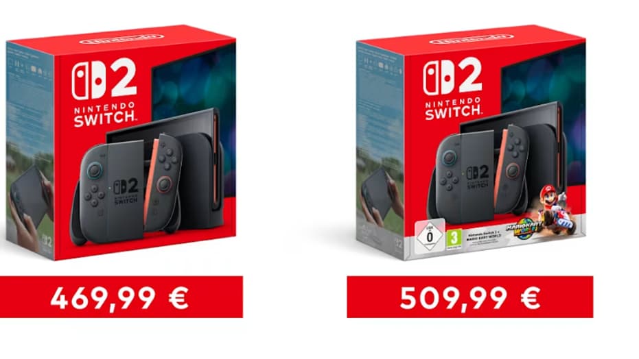 Les prix de la Switch 2