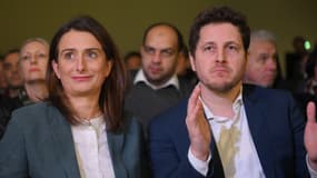 Marine Tondelier et Julien Bayou à Rungis le 10 décembre 2022