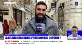 La grande braderie d'Avignon est ouverte