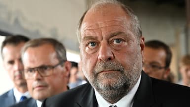 Le ministre de la Justice Eric Dupond-Moretti en visite à la prison de Fleury-Mérogis (Essonne), le 23 août 2022