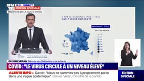Olivier Véran: "Le couvre-feu à 18h a une efficacité (...) mais elle s'estompe et ne suffit pas à faire reculer le virus"