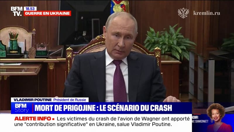 Crash en Russie/Evgueni Prigojine: Vladimir Poutine présente 