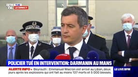 Policier tué au Mans: Gérald Darmanin déplore "un drame qui touche tous les Français"