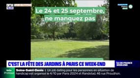 C'est la fête des jardins à Paris ce week-end