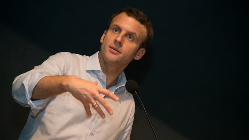 Emmanuel Macron lors de son déplacement en Guadeloupe