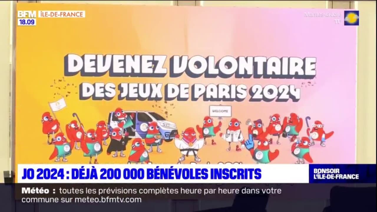 JO de Paris 2024 déjà près de 200.000 bénévoles inscrits