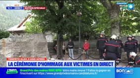 Saint-Martin-Vésubie: une cérémonie d'hommage aux victimes organisée 5 ans après la tempête Alex