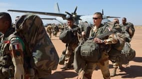 Des soldats français de l'opération Serval déployés au Mali