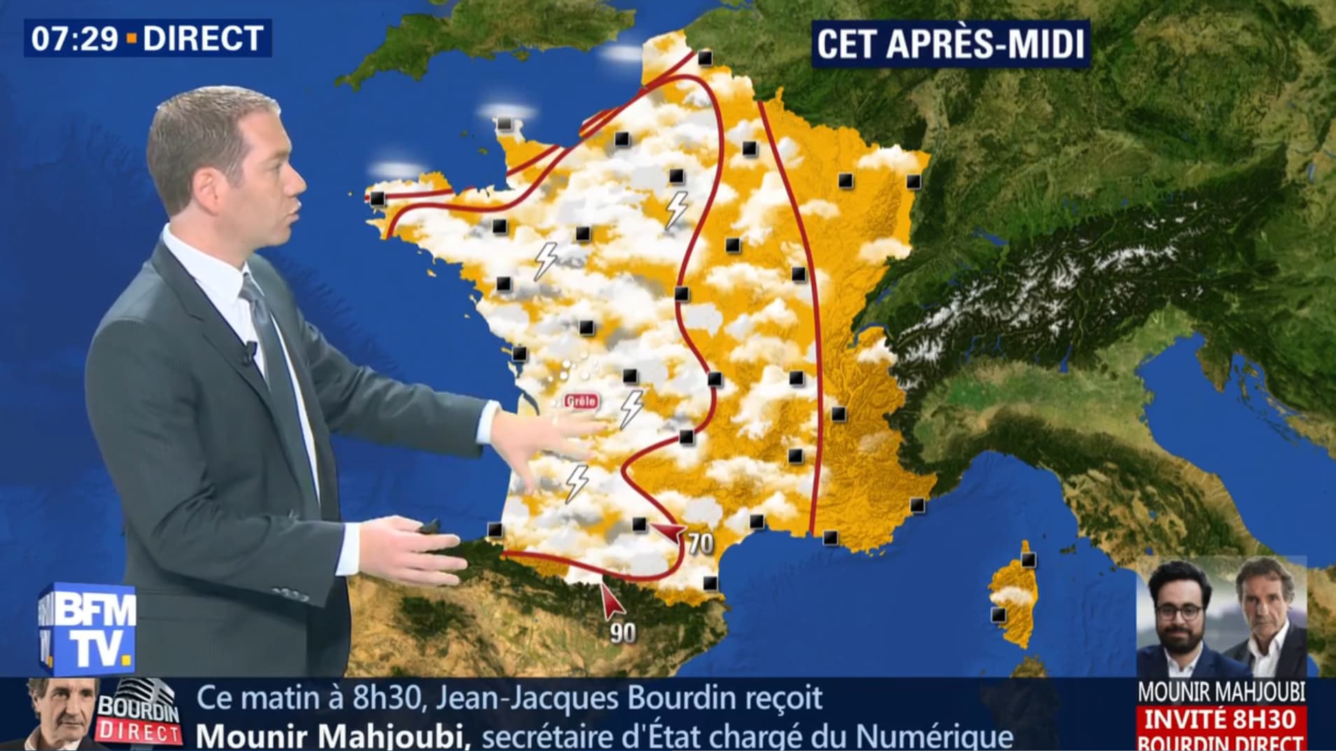Météo du vendredi 25 mai l'après-midi Météo du vendredi 25 mai l'après-midi