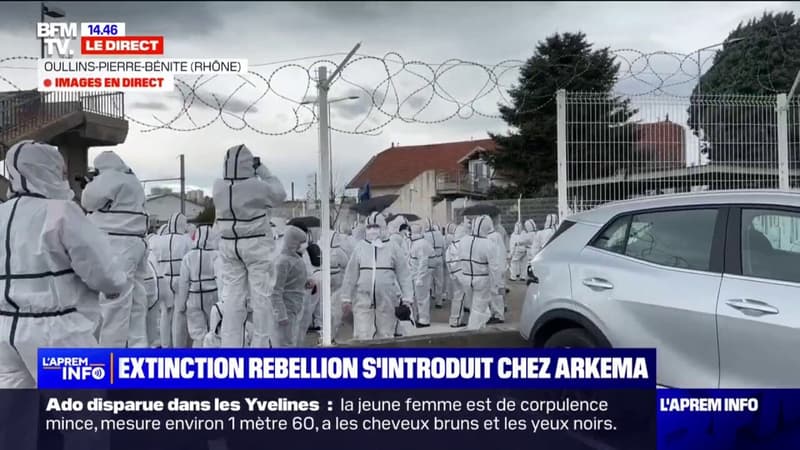 Des militants d'Extinction Rebellion s'introduisent sur un site d'Arkema, dans le Rhône