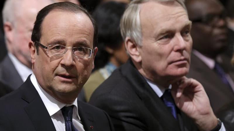 François Hollande voit sa cote de confiance légèrement remonter en mai à 32% d'opinions positives (+1) contre 68% de désapprobation, tandis que la cote Jean-Marc Ayrault atteint son plus bas niveau depuis sa nomination à Matignon (34%, -2), selon le barom