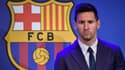 Lionel Messi lors de ses adieux au Barça