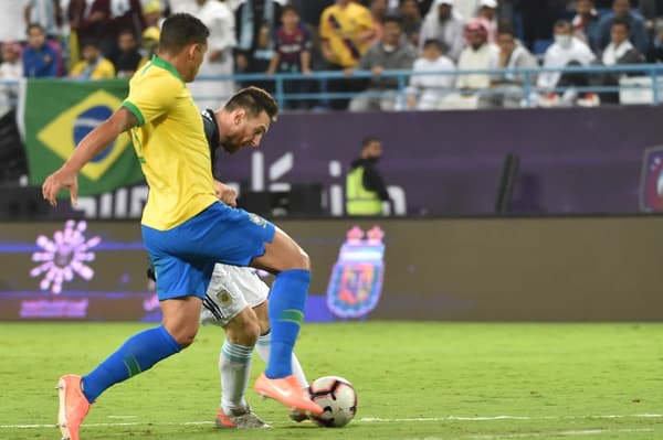 Thiago Silva et Lionel Messi