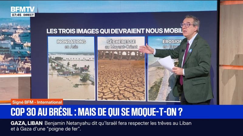 ÉDITO - COP30 au Brésil: les grandes puissances mondiales "n'ont pas eu le courage politique" de se fixer des objectifs en faveur de l'action climatique