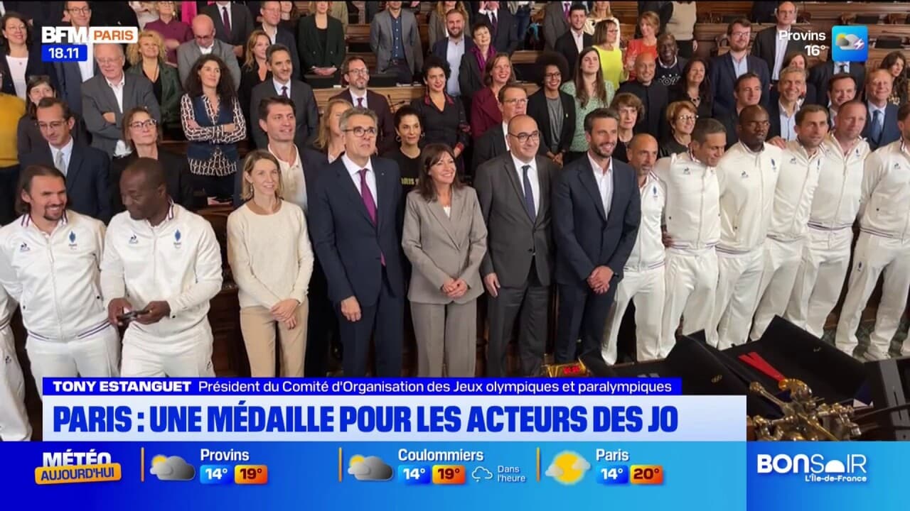 Des acteurs des JO 2024 ont reçu la médaille de la Ville de Paris