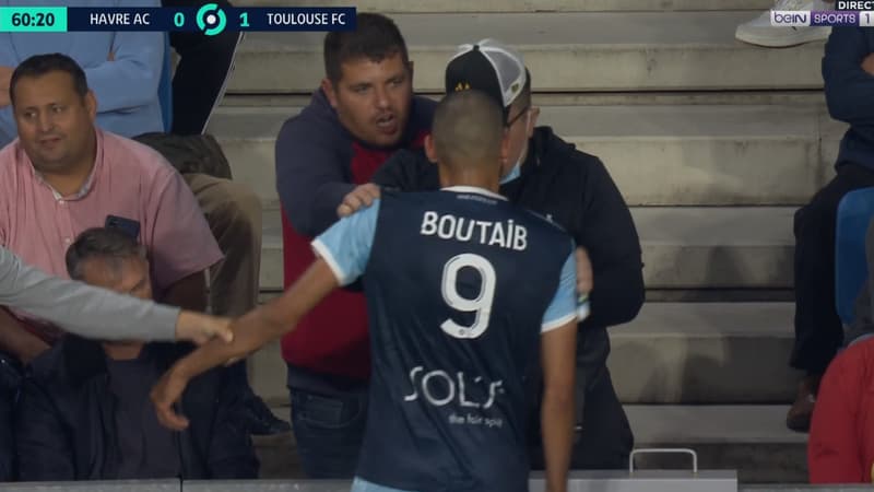 Le Havre: Boutaïb s'embrouille avec un supporter de son équipe... et prend un carton rouge