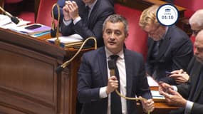 Gérald Darmanin à l'Assemblée nationale le 21 novembre 2023.